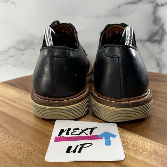 Men’s size 10-ALLEN EDMONDS Cove Drive Leather Oxfords Ox Navy Blue Dress Shoes - Picture 4 of 9